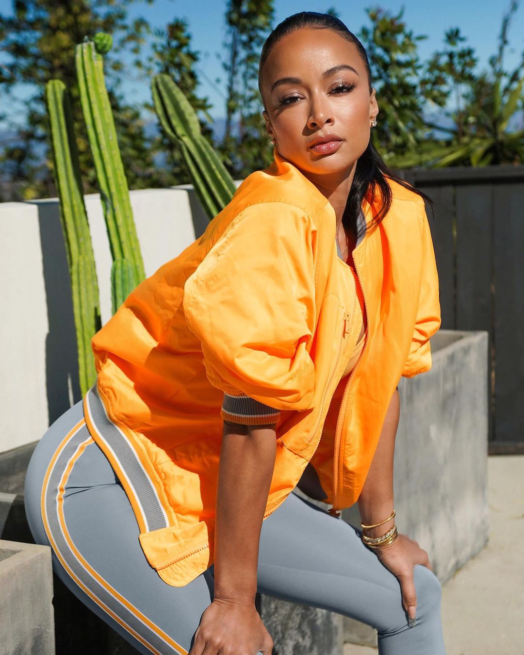 Draya Michele is a model that appeared in Don Toliver Cardigan